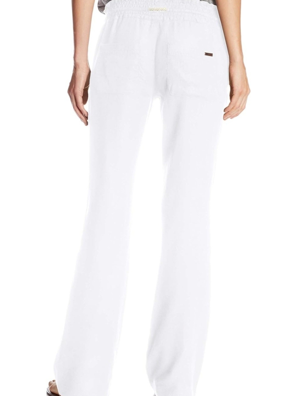 Roxy White Wide Leg Beach Pants 25”Long - Picture 2 of 5